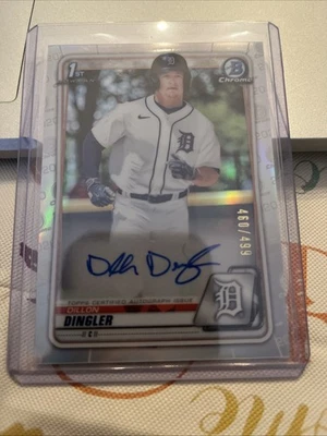 2020 Bowman Draft - Chrome Draft Picks Autographs Dillon Dingler #CDA-DD... - Image 1 of 2