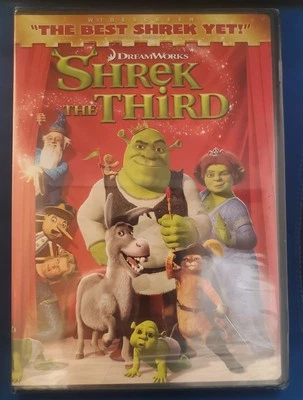 Shrek The Third DVD. Wide Screen, 1 Hr 32 Min,English,French & Spanish Subtitles - Image 1 of 4