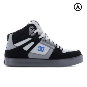 DC PURE MEN'S BLACK/GREY/BLUE WORK HIGH-TOP BOOTS DC60205 - ALL SIZES - NEW - Picture 1 of 5