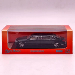 1:64 Stance Hunters Maybach S600 Pullman Alloy Black Diecast Models Collection