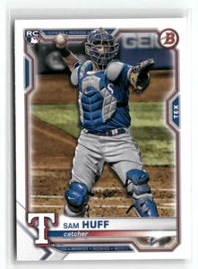 Bowman #23 Sam Huff RC Rangers 2021 - Imagen 1 de 2