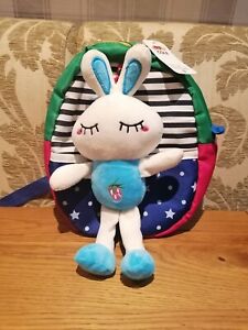 Children's Small Backpack With Detachable Cuddly Toy. Brand New.