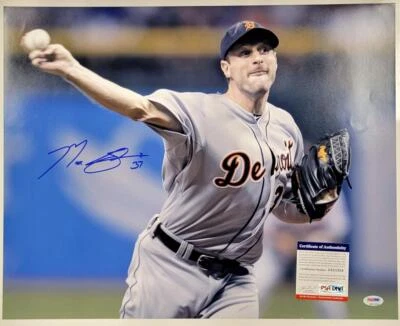 Max Scherzer signed Detroit Tigers 16x20 Photo autograph ~ PSA/DNA COA - Image 1 of 4