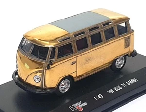 High Speed 1/43 Scale HS291G - Volkswagen VW Bus T1 Samba - Gold Plated - Picture 1 of 5