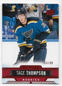 17/18 UPPER DECK OVERTIME RED PARALLEL Hockey /99 (#1-180) U-Pick From List