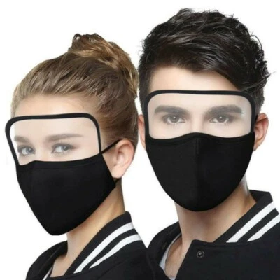 Eye Shield Black Mask Cotton FASTFREESHIP - Image 1 of 4