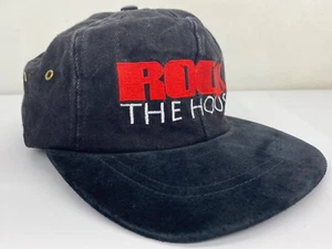 ROCK THE HOUSE Rock & Roll Hall Of Fame Museum StrapBack Hat Black Rocker Cap - Picture 1 of 19