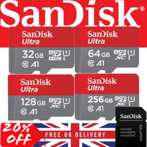 SanDisk Ultra Micro SD Memory Card 64GB 128GB Class 10 SDHC SDXC lot - Picture 1 of 4