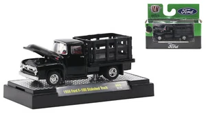 Camión Ford F100 1956 Chase negro 69 máquinas M2 nuevo en paquete 1:64 - Imagen 1 de 1