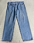 Jeansy męskie Levis 550 40x32 niebieskie dżinsy zrelaksowany krój lekkie pranie postarzone