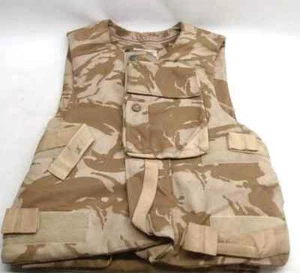 British Army Flak Jacket Body Armour With Filler Plates Paintball Desert DPM - Picture 1 of 7