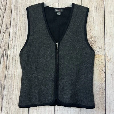 Chaleco suéter de mezcla de lana Style & Co para mujer talla XL Foto 1 de 4