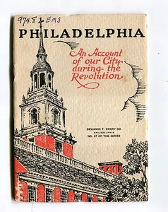 Vintage Advertising Booklet PHILADELPHIA DURING REVOLUTION Benj Emery Printing - Picture 1 of 3