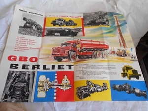GBO Berliet commercials sales catalogue 1958 6x2 6x4 6x 6 saharan tankers rare - Picture 1 of 4