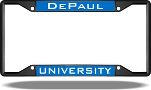 Marco de matrícula negro DePaul University - Imagen 1 de 1