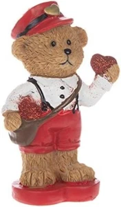 Boy Valentine Bear Figurine Valentine's Day Table Decoration Holiday Home Decor - Picture 1 of 1