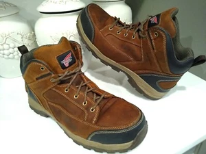 Red Wing Brown Leather Boots Men Size 13 D Steel Toe Puncture Resistant in a Box - Picture 1 of 8