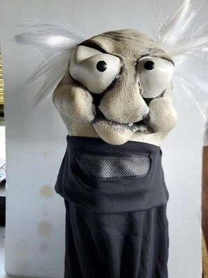 Vintage Mario Chiodo 2005 Rubber Mask Big Crazy Eyes & Wild White Hair - Old Man - Image 1 of 4