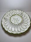 Vintage Italian Majolica Artichoke Design Platter #5619 Green White