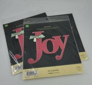 Clipboard Shape JOY Scrapbooking Christmas Set 3 - Picture 1 of 3