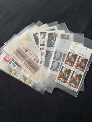 USPS Plate Block Of 4 Stamps 1969-71 Scott #1344-1423 - Image 1 of 4