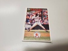 RS20 Pawtucket Red Sox 1995 Minor Baseball Pocket Schedule - Dunkin' Donuts