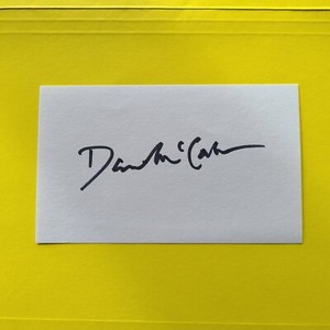 David McCallum Signed, Autographed NCIS Ducky 3x5 Card  NO INSCRIPTION 