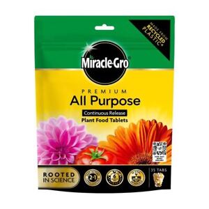 Miracle Gro All Purpose Soluble Plant Grow Food Fertiliser 35 Tabs Nutrient 154g