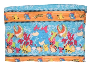 Pokemon Comforter Twin Size Vintage 1998 Nintendo Rare Gen 2 Blanket Johto - Picture 1 of 8