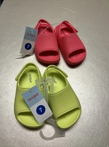 2–Cat & Jack Youth Girls' Ankle Strap Sandals  Girls Size —7– - Picture 1 of 3