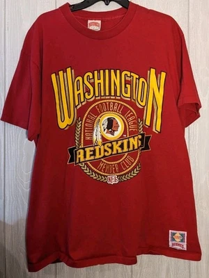 Camiseta vintage de los Washington Redskins con etiqueta de nuez moscada de una sola puntada Foto 1 de 4