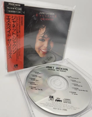 JANET JACKSON Escapade The Remixes Japan Rare Vintage CD PCCY-10119 w/OBI 1990 - Image 1 of 4