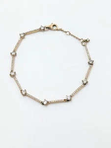 Pandora sparkling bars bracelet charm 925 sterling silver CZ Rose U554 - Picture 1 of 9