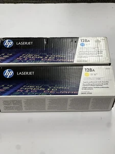 GENUINE HP 128A CE321A CE322A 2 Colors LaserJet Pro NEW FREE SHIPPING! - Picture 1 of 3