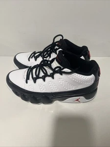 Nike Air Jordan 9 Golf Low White Black True Red Golf Shoes FJ5934-100 Mens Sz 7 - Picture 1 of 13
