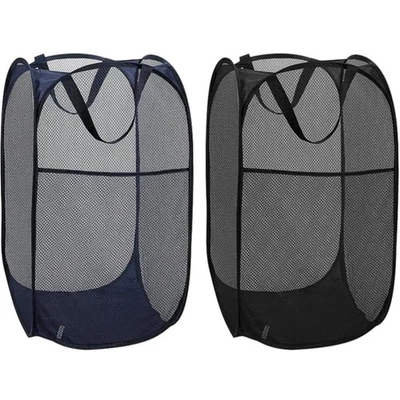 Praktischer 2er-Faltbarer Mesh-Wäschekorb Set für Zuhause & Reisen - Bild 1 von 2