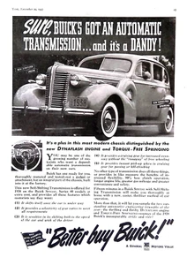 1938 Buick Classic Car Print Ad Better Buy Buick w Automatic Transmission 8x11 - Picture 1 of 4