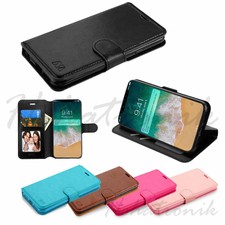 Samsung Galaxy S10 S10e S10 Plus Leather Flip Wallet Card Case Pouch Phone Cover