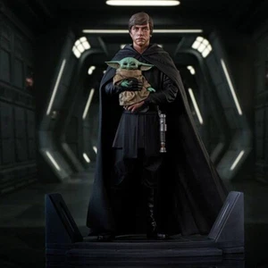 Gentle Giant Star Wars The Mandalorian Premier Collection Luke Skywalker & Grogu - Imagen 1 de 1