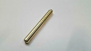ONE REAL BRASS METAL ONE HITTER PIPE  DUGOUT BAT 3" MADE IN USA !! TOBACCO - Picture 1 of 4