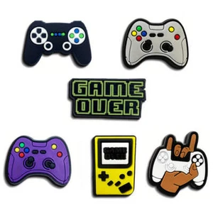 6 Retro Gaming Console Controllers Shoe Charms for Crocs - Picture 1 of 1