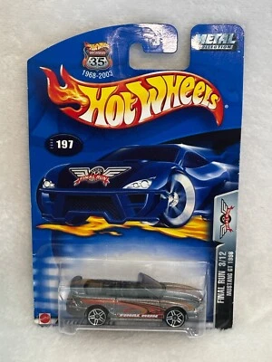 2003 Hot Wheels #197 Final Run 3/12 MUSTANG GT 1996 Gray w/Chrome Pr5 Spoke Whls - Image 1 of 4