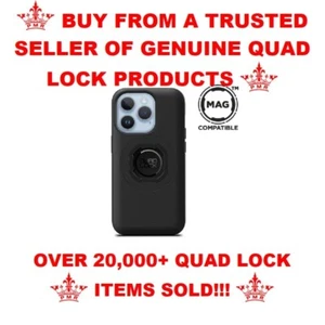 QUAD LOCK® "MAG" MOTORCYCLE SCOOTER IPHONE "3RD GEN SE 2022+ / 7 8" COVER CASE - Picture 1 of 2