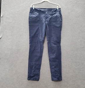 Mountain Hardware Women Pants 8 Blue Chino Skinny Mid Rise Pockets 30 in Inseam - Picture 1 of 11