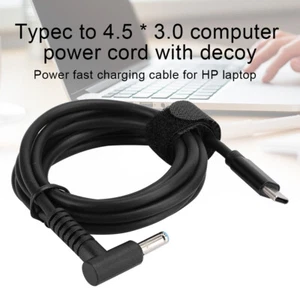 1.5m PD DC Charging Cable Power Supply Cord Decoy to Type-c Male for HP Laptop - Photo 1 sur 12