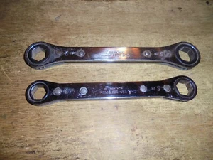 2 Snap On Tools 6 Point Metric Ratcheting Box Wrench 16-19mm rbm1719sa rbm1618sa - Picture 1 of 7