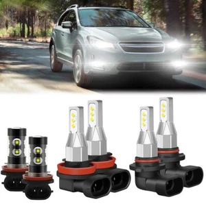 For Subaru Crosstrek 2016-2023 LED Headlight + Fog Light Combo 6x Bulbs White - Picture 1 of 12