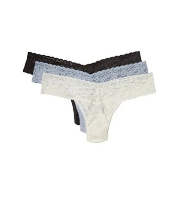 Paquete de 3 bragas de tanga de tiro bajo Hanky Panky 187992 para mujer talla única Foto 1 de 4