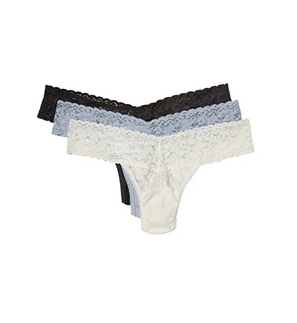 Paquete de 3 bragas de tanga de tiro bajo Hanky Panky 187992 para mujer talla única Foto 1 de 4