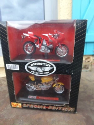 Maisto Coffret 2 motos jamais ouvert . 2 Ducati , Monster 900 et MH 900 E neuves - Photo 1/4